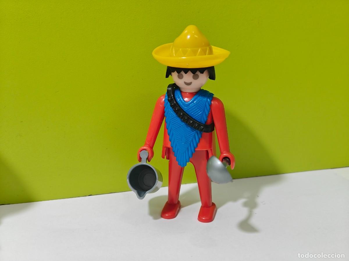 Playmobil: Playmobil figura hombre vaquero-mexicano, oeste, western, indios, fuerte, diligencia, nordistas