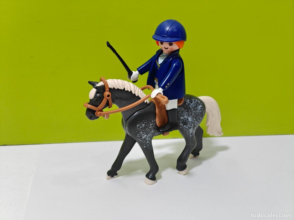 Playmobil: playmobil figura mujer amazona-jinete a caballo, equitaci&oacute;n, h&iacute;pica, caballos, cuadra, city...
