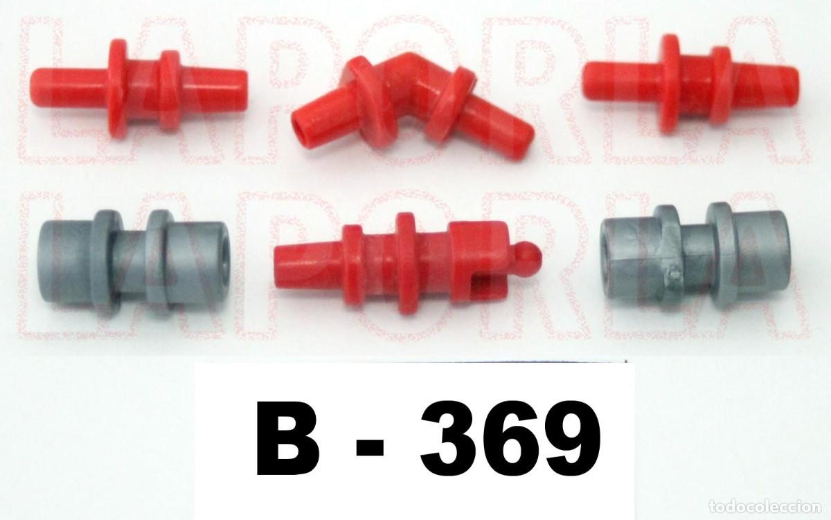 Playmobil: PLAYMOBIL 6 EMPALMES CONEXI&Oacute;N MANGUERAS - BOMBEROS AGUA RIEGO TUBO (B-369)