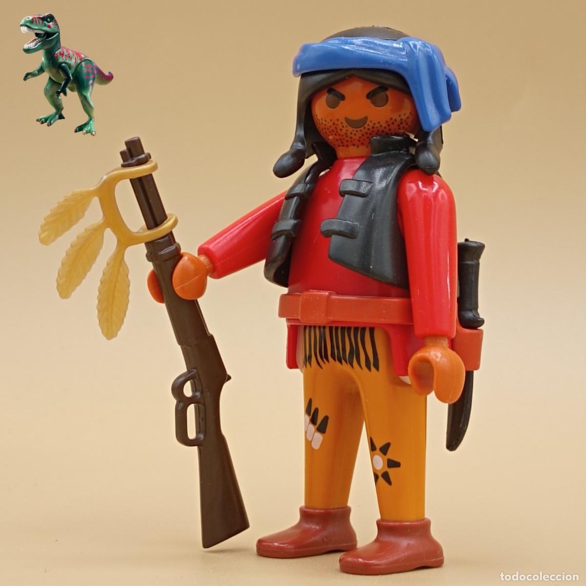 Playmobil: Playmobil figura guerrero nativo americano indio renegado forajido oeste western