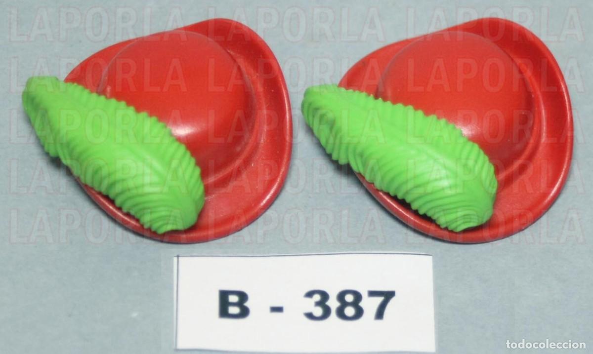 Playmobil: PLAYMOBIL 2 SOMBREROS CON PLUMAS - MEDIEVAL VICTORIANO NOBLE DAMA (B-387)
