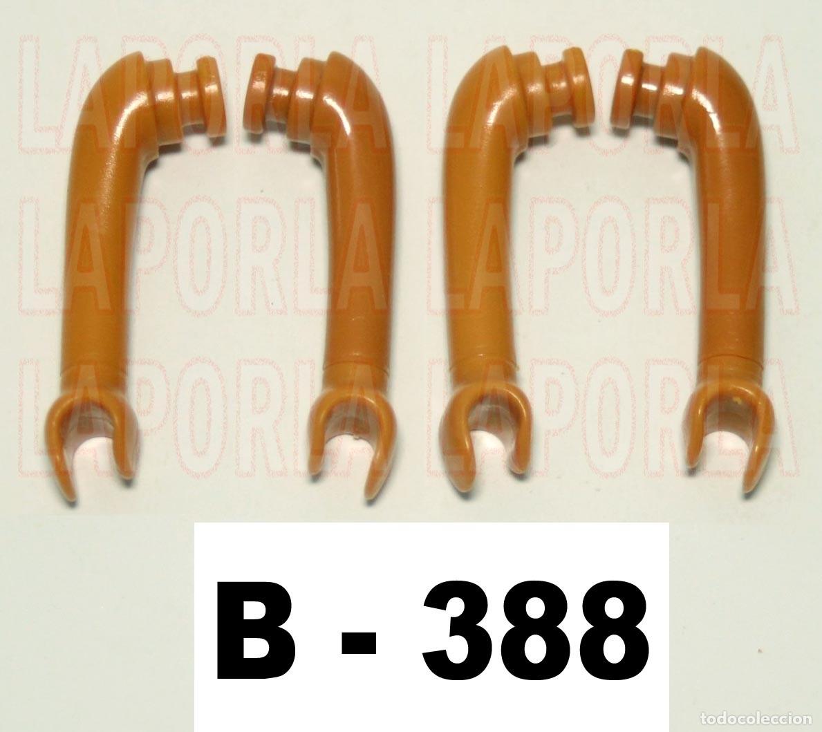 Playmobil: PLAYMOBIL 4 BRAZOS MORENOS (2 PARES IZQ-DCHO) - INDIOS IND&Iacute;GENAS (B-388)
