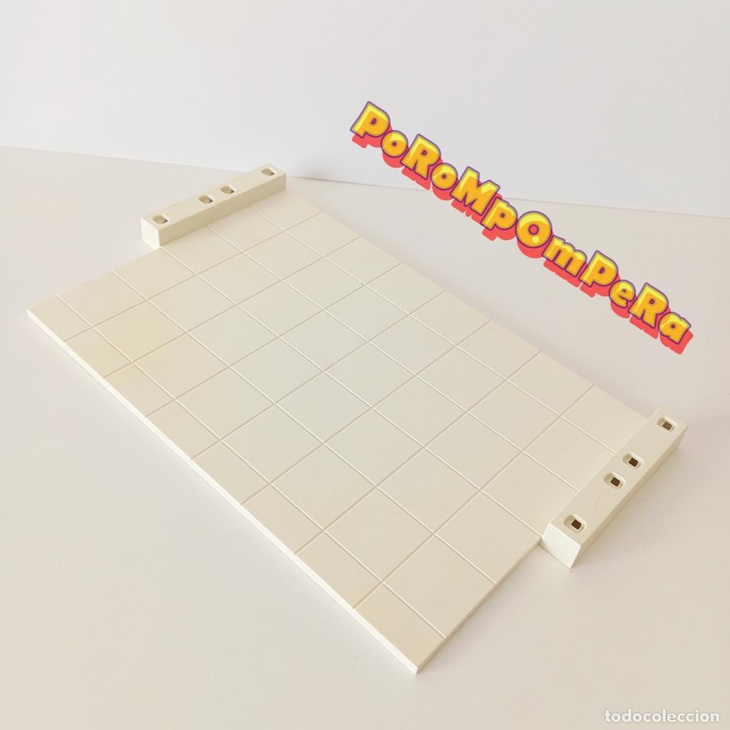 Playmobil: PLAYMOBIL BASE RECTANGULAR BLANCA SYSTEM X 4346 SIMILAR 4343 5989 + SUELO PLATAFORMA CG6
