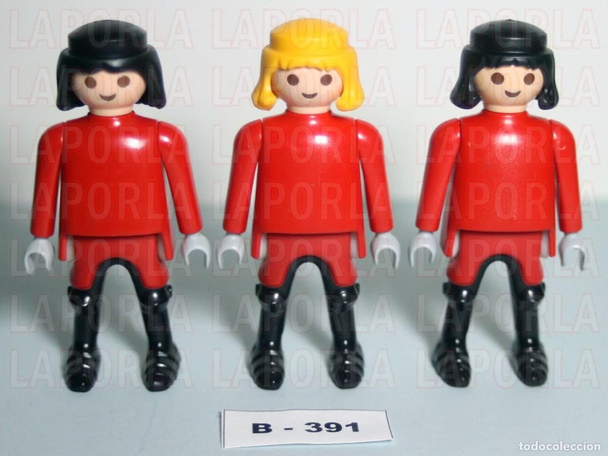 Playmobil: PLAYMOBIL 3 FIGURAS MEDIEVALES - CABALLERO SOLDADO NOBLE (B-391)