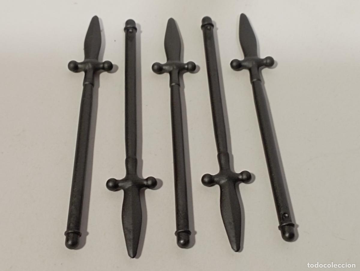Playmobil: PLAYMOBIL 5 LANZAS PICA PUYA CETRO MEDIEVAL ARMAS