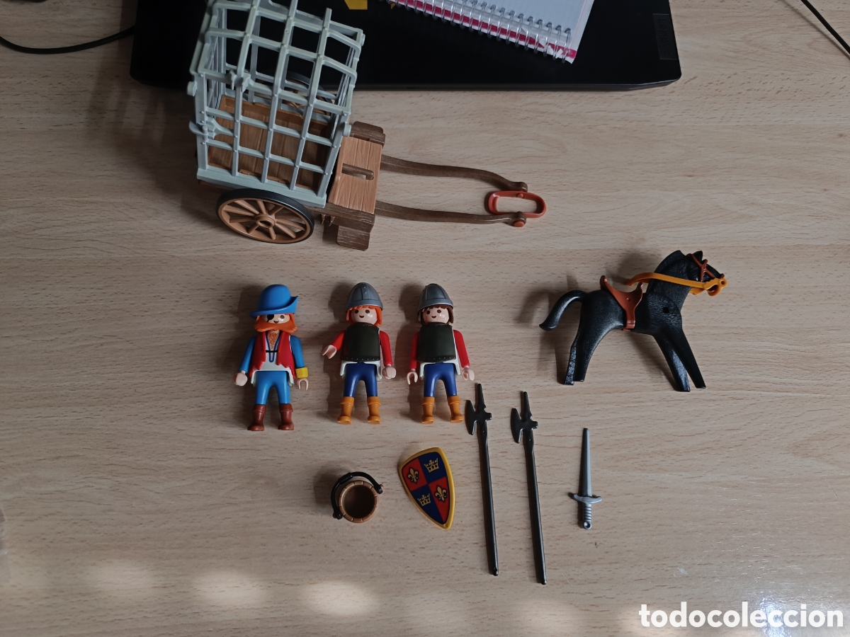 Playmobil: Playmobil 3674. Carro presioneros medieval