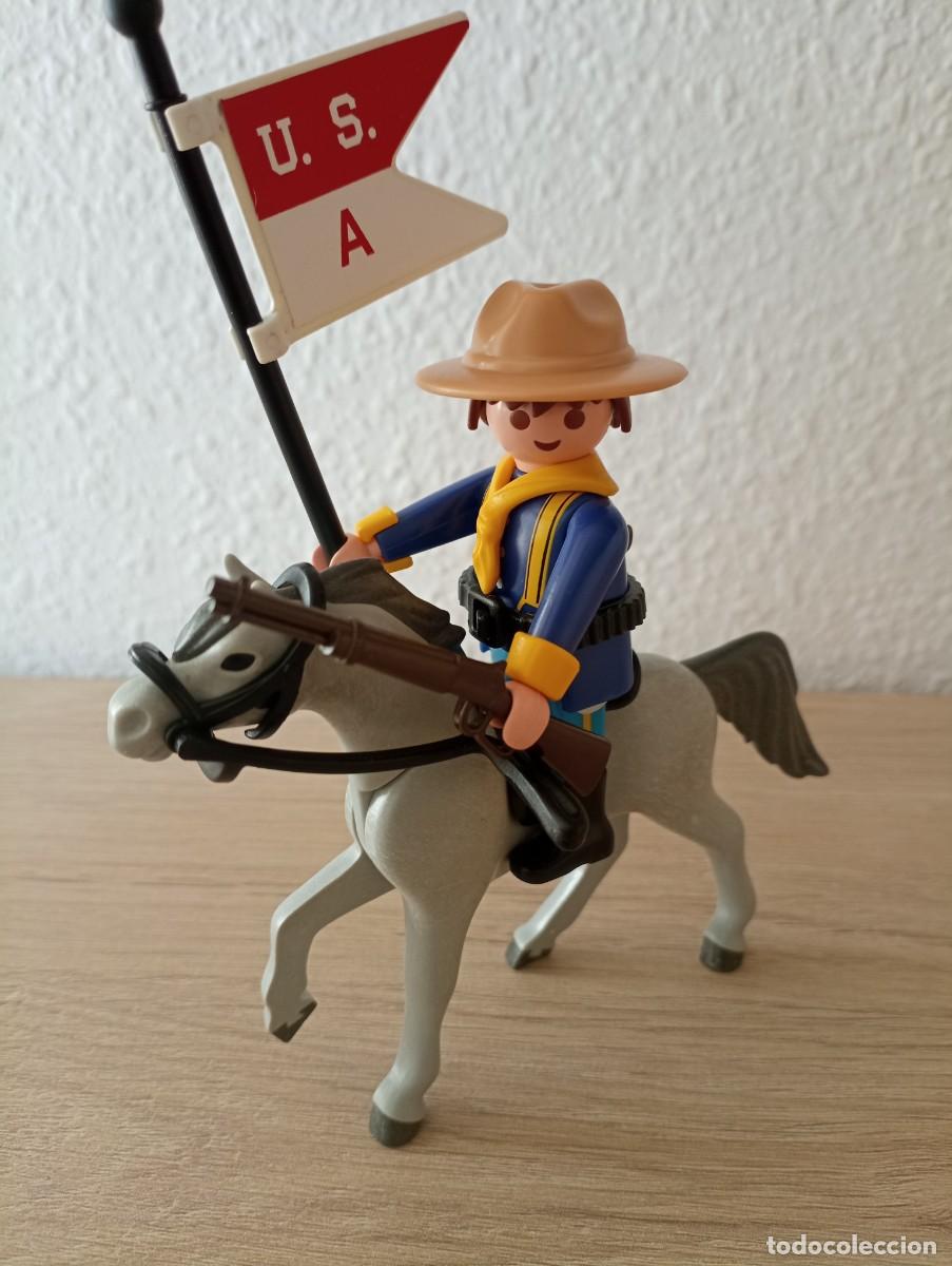 Playmobil: playmobil, oeste, western, lote,sudista, nordista, Regimiento A de caballer&iacute;a, vaqueros, SOLO HOY