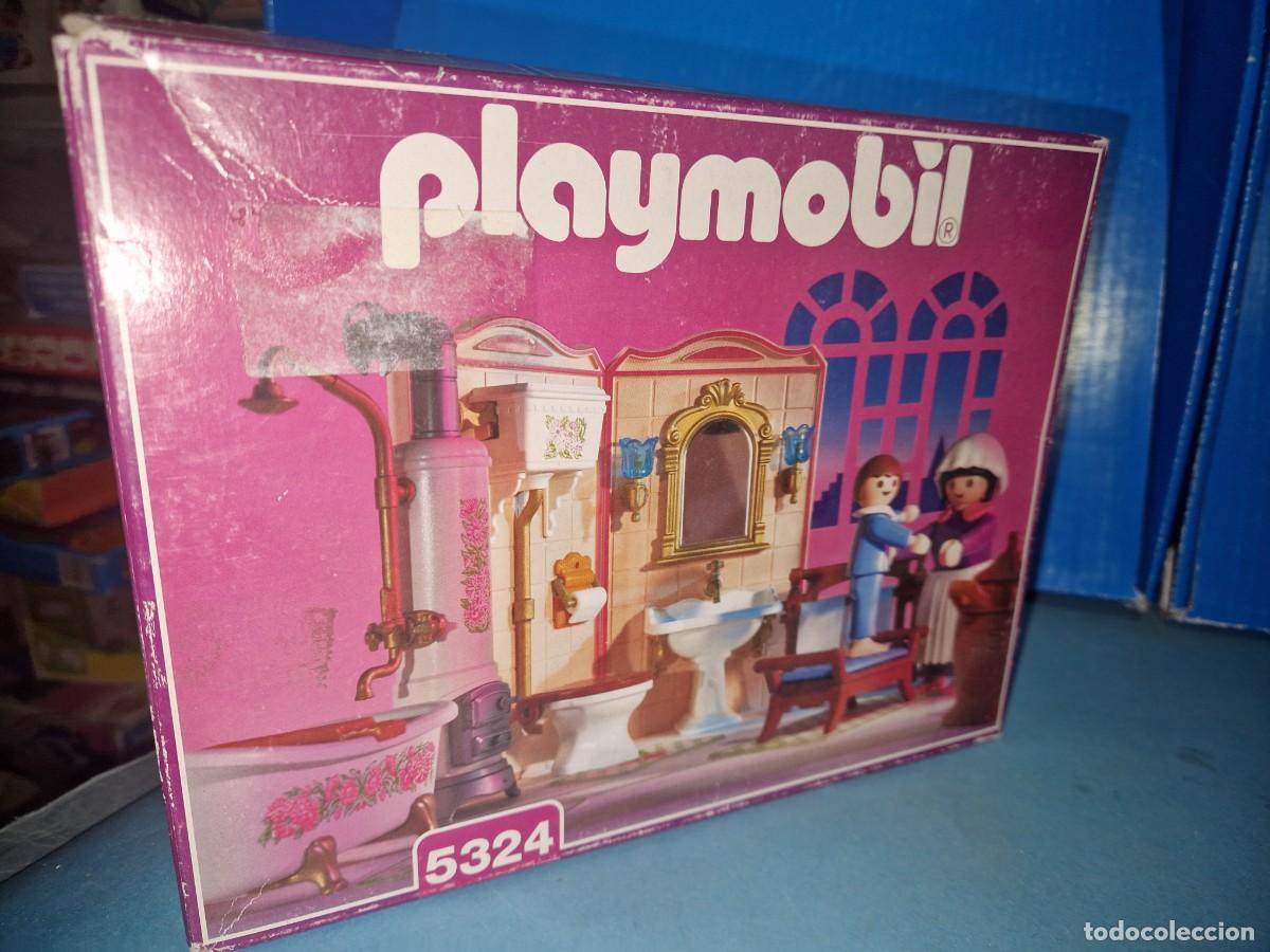 Playmobil: Playmobil Cuarto de ba&ntilde;o victoriano REF 5324 serie rosa