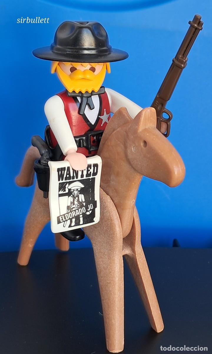 Playmobil: Sheriff cazarrecompensas a caballo. Oeste. Playmobil