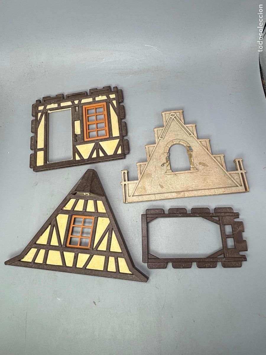 Playmobil: Playmobil lote pared bohardilla marco en casa medieval Castillo