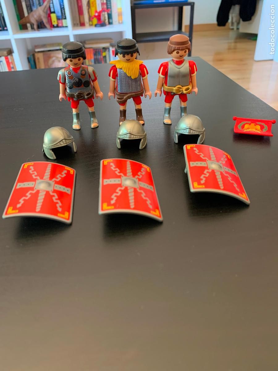 Playmobil: Legionario playmobil bandera escudo casco