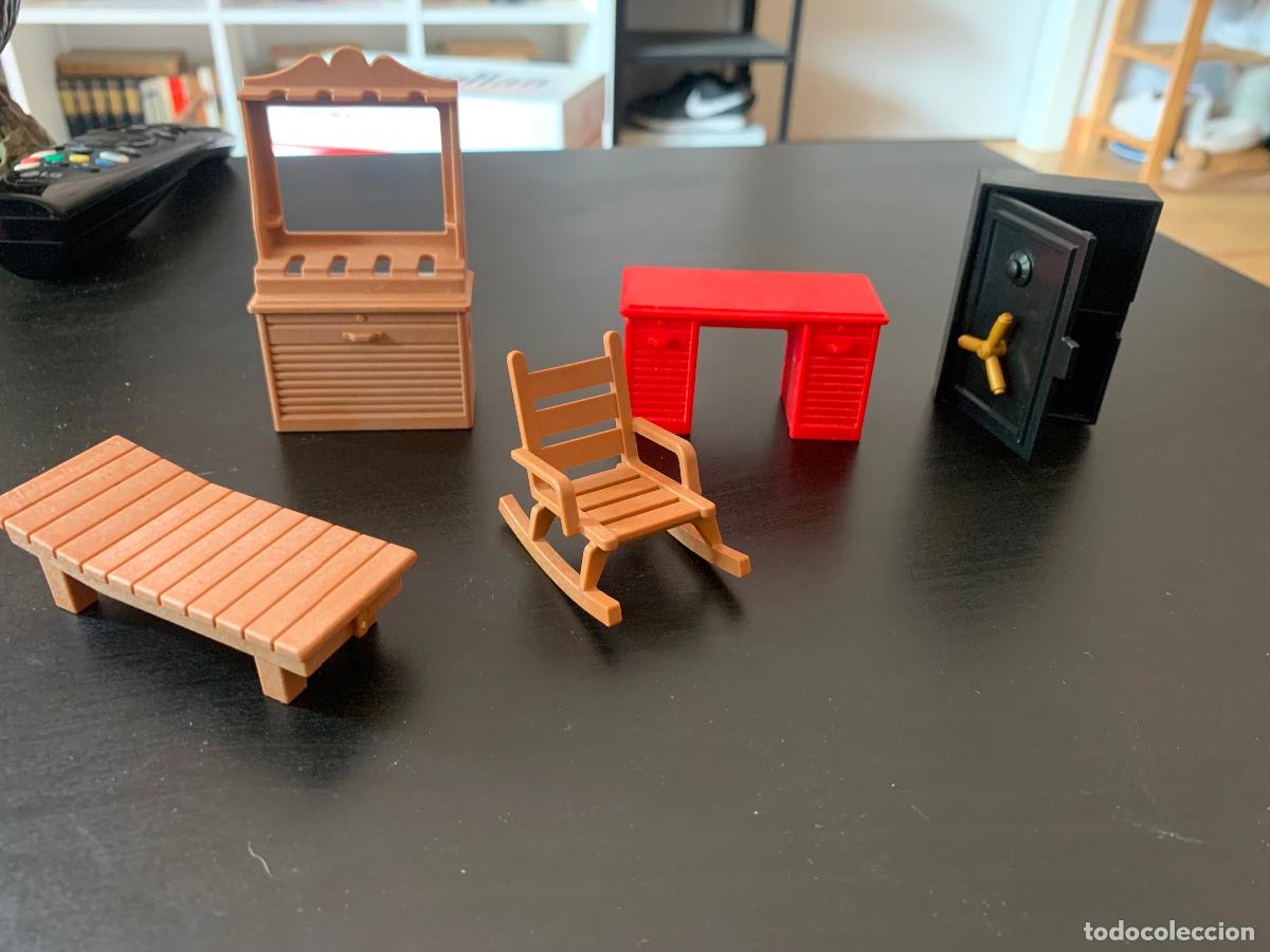 Playmobil: Oeste playmobil caja fuerte armero silla mesa