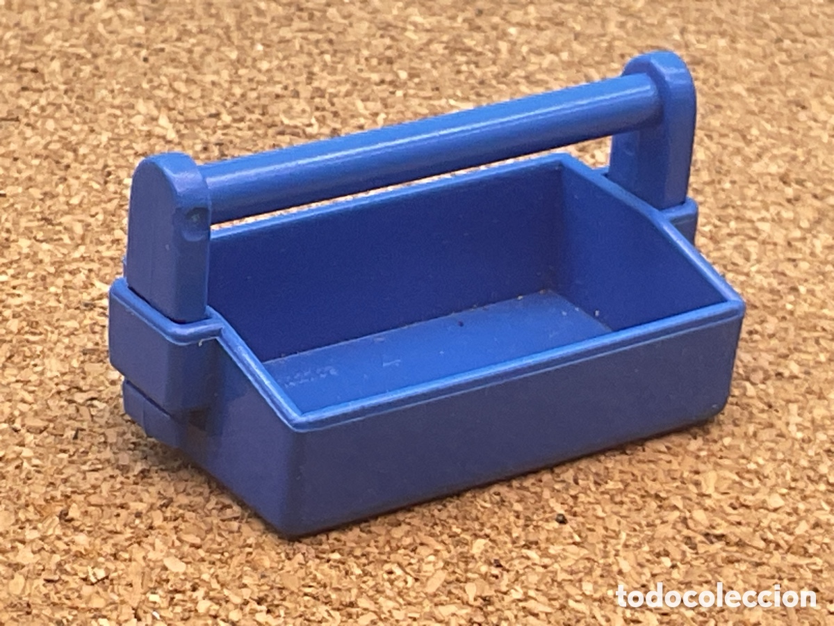 Playmobil: ACCESORIO PLAYMOBIL. CAJA HERRAMIENTAS COLOR AZUL.