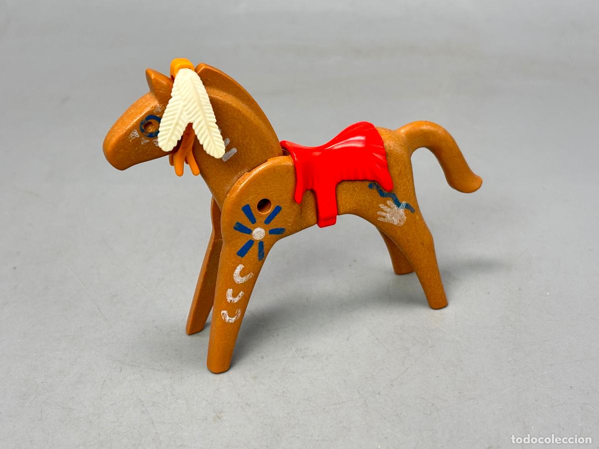 Playmobil: Playmobil lote caballo indio con silla pluma