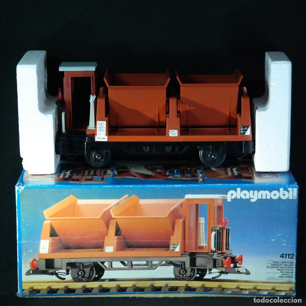Playmobil: Playmobil Vagon volquete de carga ref.4112 con caja ☼