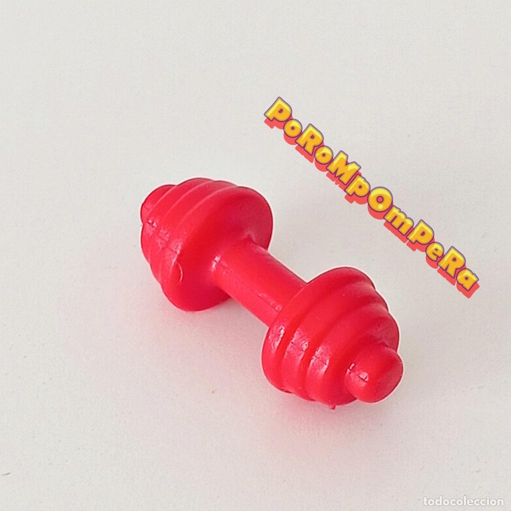 Playmobil: PLAYMOBIL MANCUERNA ROJA 4287 4518 5485 5578 PESAS ENTRENAMIENTO GIMNASIO DEPORTE CG6C