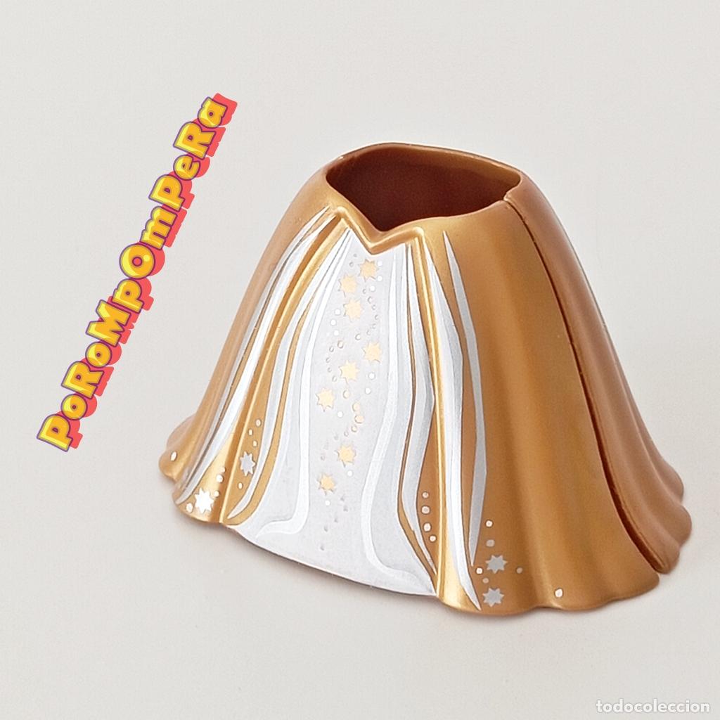 Playmobil: PLAYMOBIL FALDA DORADA CHICA MUJER VESTIDO IDEAL CUSTOM PRINCESA REINA DAMA VICTORIANA CG6D