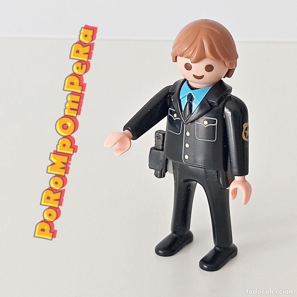 Playmobil: PLAYMOBIL FIGURA AGENTE DE POLIC&Iacute;A CON PISTOLA CUSTOM/COMPLETAR CG6D
