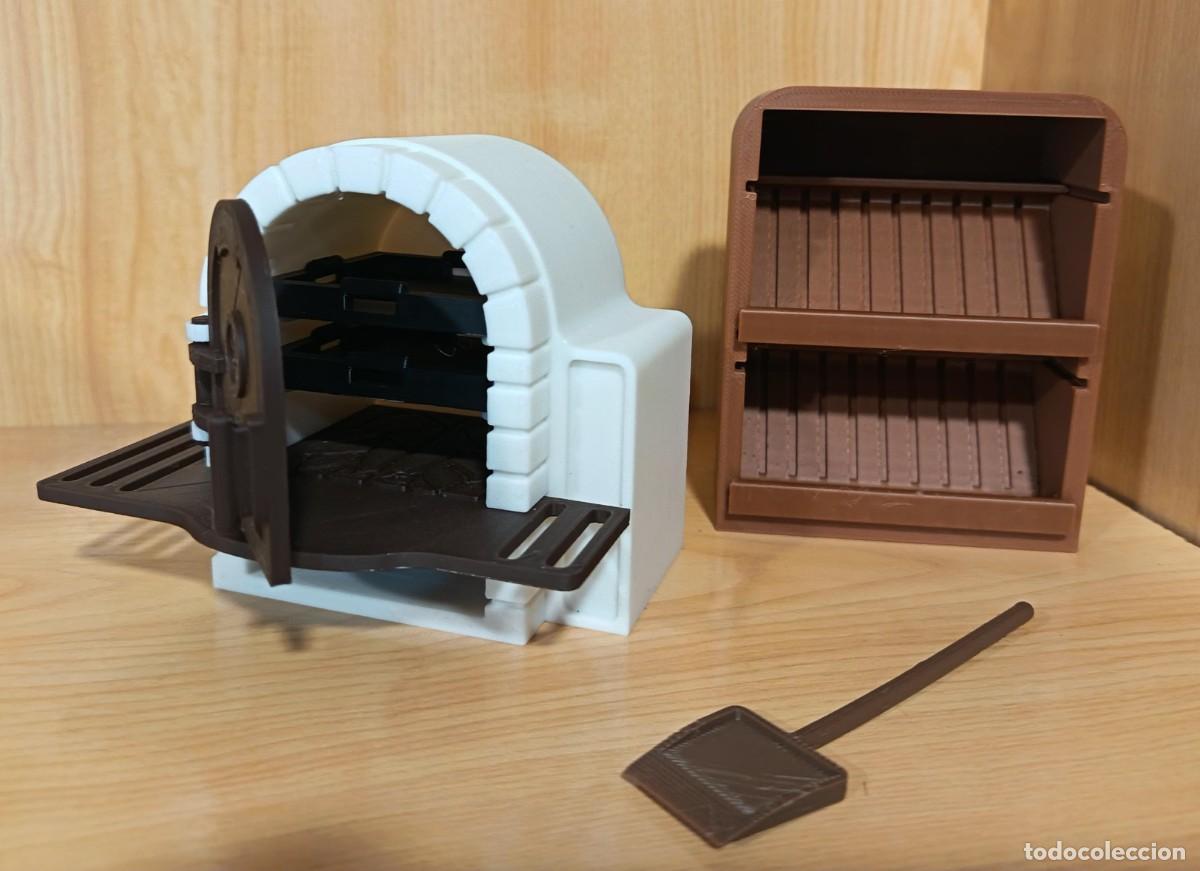 Playmobil: PLAYMOBIL HORNO DE PIEDRA Y MUEBLE PARA PANES