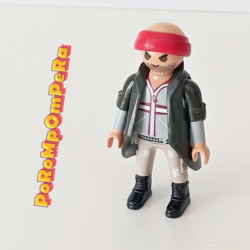 Playmobil: PLAYMOBIL FIGURA LADR&Oacute;N 9371 CUSTOM/COMPLETAR LADR&Oacute;N ATRACADOR BANDIDO FK