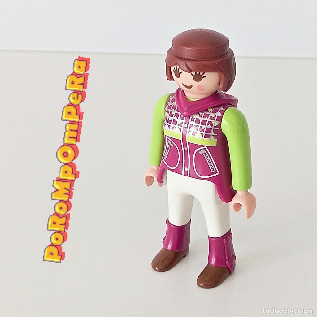 Playmobil: PLAYMOBIL FIGURA AMAZONA 5223 ADIESTRADORA ENTRENAMIENTO H&Iacute;PICO CABALLO CUSTOM/COMPLETAR FK