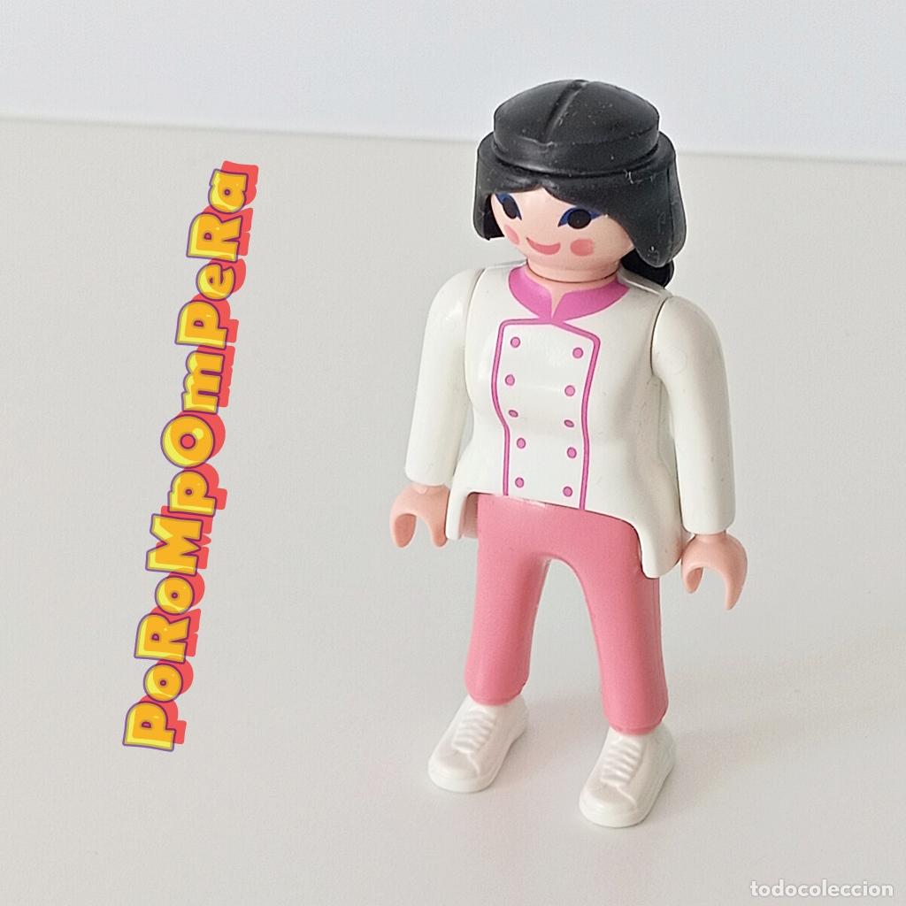 Playmobil: PLAYMOBIL FIGURA MUJER PASTELERA O COCINERA CUSTOM/COMPLETAR FK
