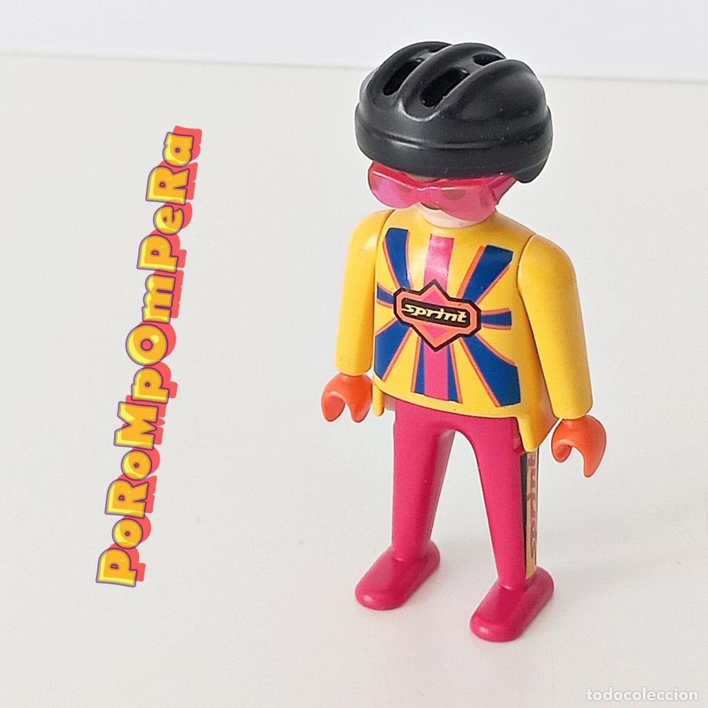 Playmobil: PLAYMOBIL FIGURA CICLISTA COMPETICI&Oacute;N 3710 CARRERA BICICLETA BICI CICLISMO TOUR VUELTA ESPA&Ntilde;A FL