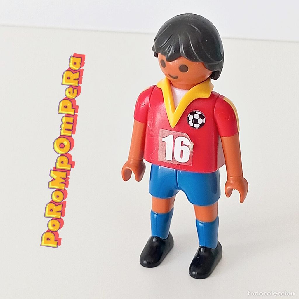 Playmobil: PLAYMOBIL FIGURA FUTBOLISTA SELECCI&Oacute;N ESPA&Ntilde;OLA CUSTOM/COMPLETAR MU&Ntilde;ECO MUNDIAL DE F&Uacute;TBOL ESPA&Ntilde;A FL