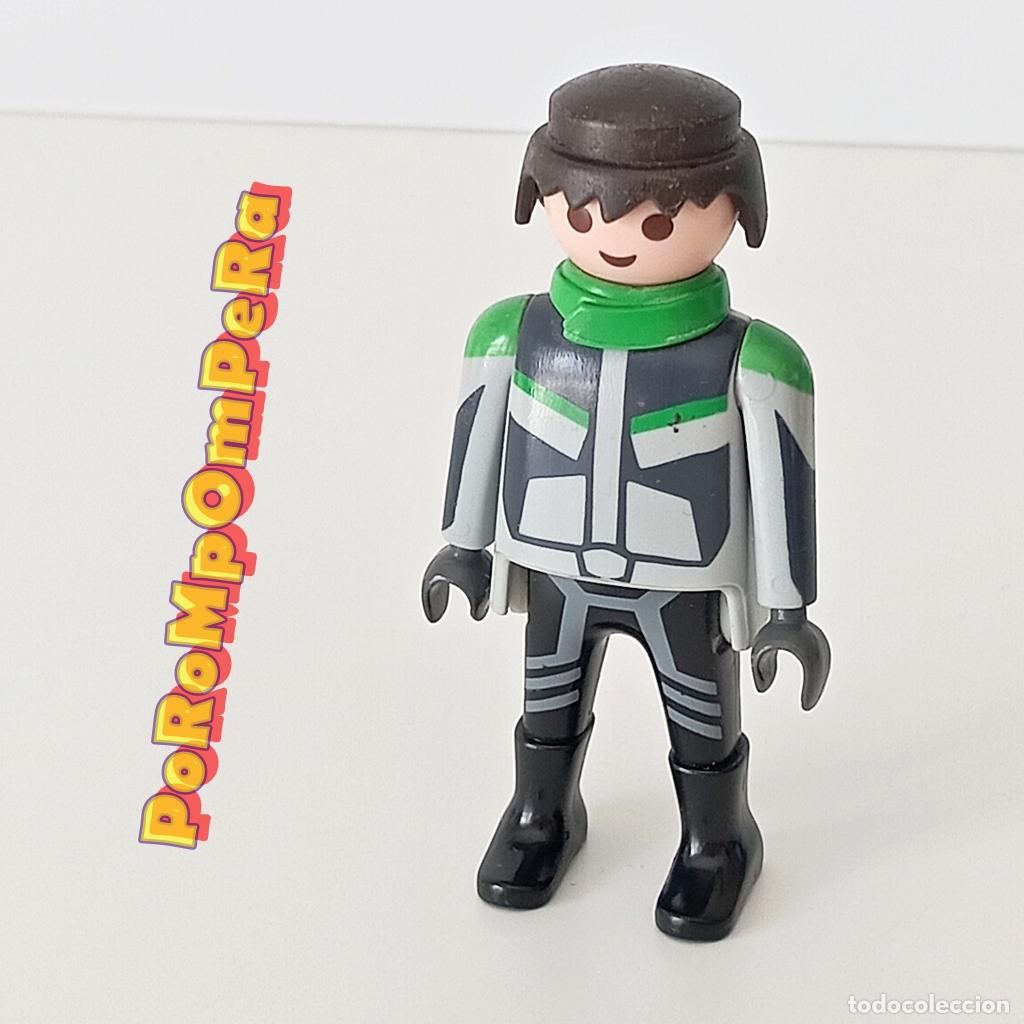 Playmobil: PLAYMOBIL FIGURA MOTORISTA SIMILAR 5524 CUSTOM/COMPLETAR PILOTO MOTO MOTOCICLISTA FL