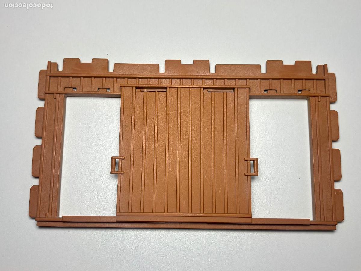 Playmobil: Playmobil 4305 pared grande con puerta corredera estaci&oacute;n de tren