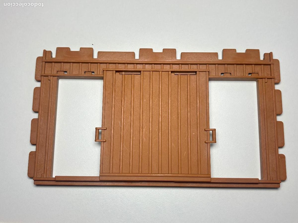 Playmobil: Playmobil 4305 pared grande con puerta corredera estaci&oacute;n de tren