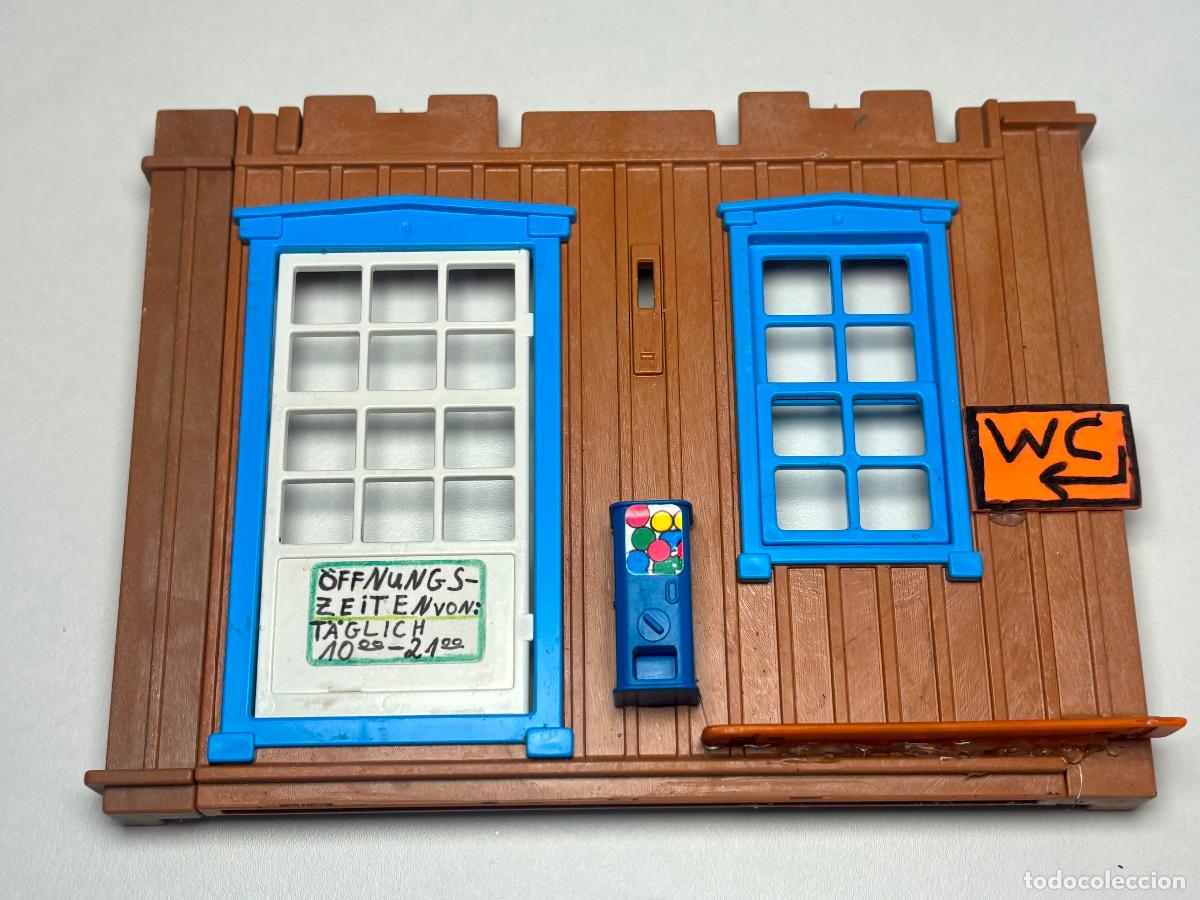 Playmobil: Playmobil 4305 pared casa estaci&oacute;n tren pegada con silicona caliente