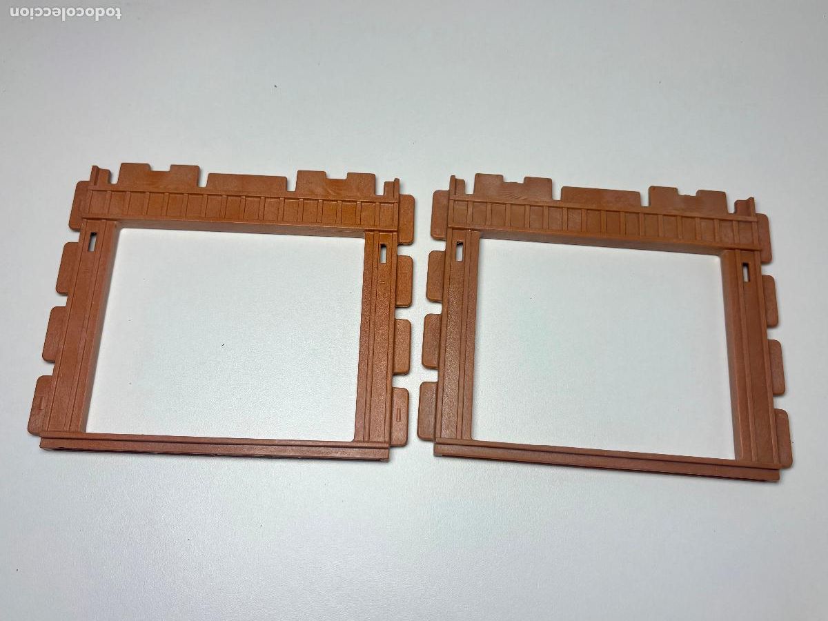 Playmobil: PLAYMOBIL lote marco pared casa oeste estaci&oacute;n de tren