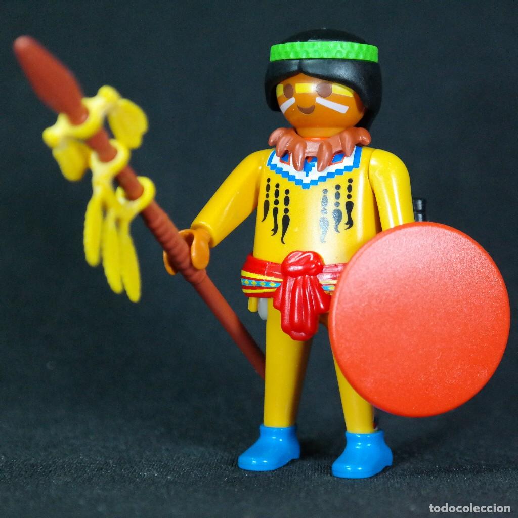 Playmobil: Playmobil indio con lanza y escudo ☼