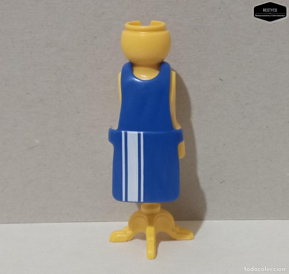 Playmobil: Playmobil - Delantal Mandil Color Azul Lineas Blancas