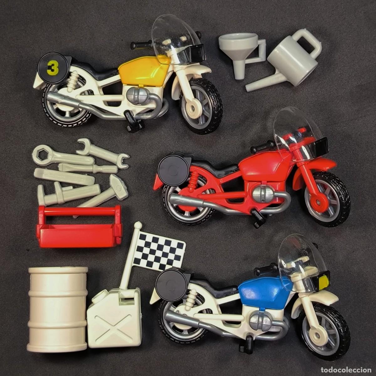 Playmobil: Playmobil tres motos con accesorios ☼