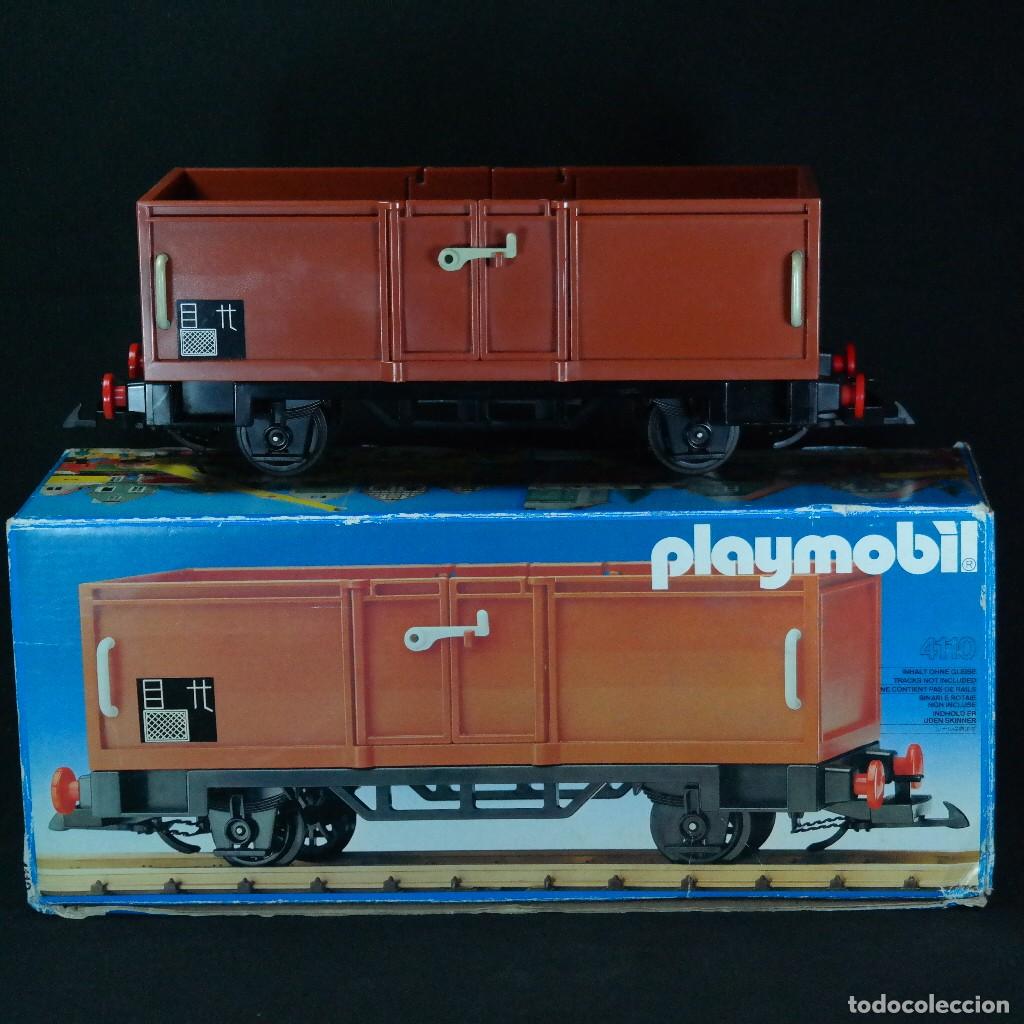 Playmobil: Playmobil ref.4110 completo vagon de carga con caja (caja mal estado) ☼