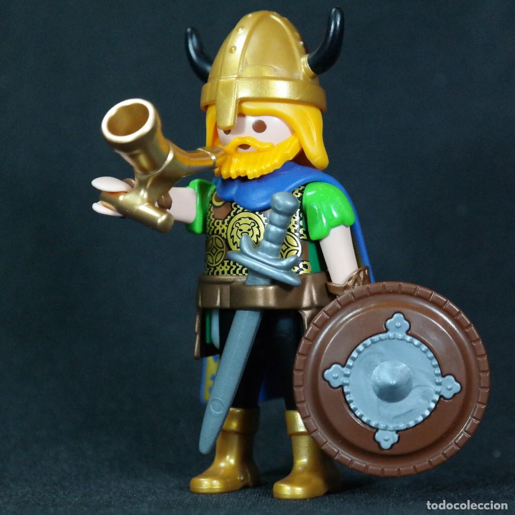 Playmobil: Playmobil vikingo con yelmo dorado ☼
