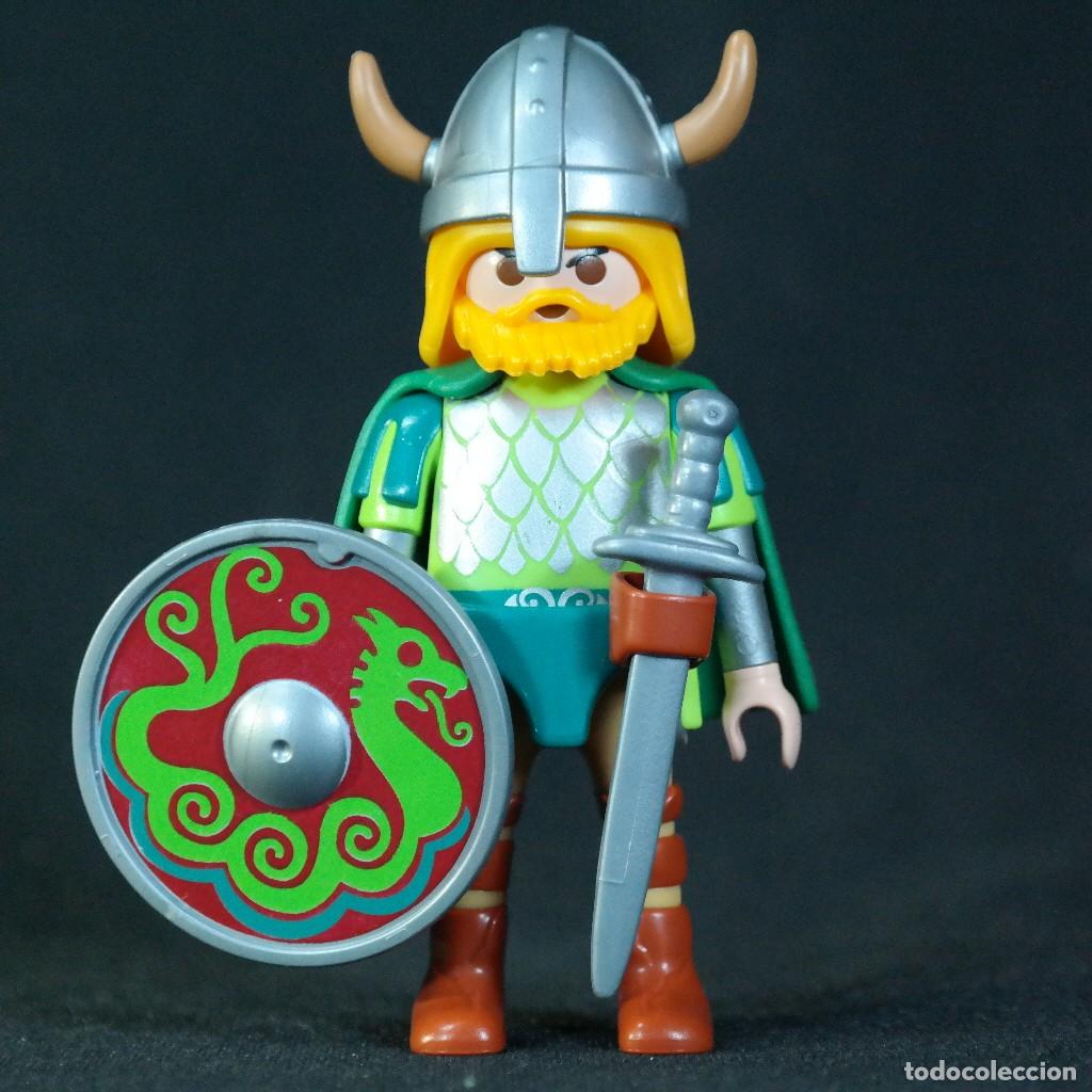 Playmobil: Playmobil vikingo con capa verde ☼