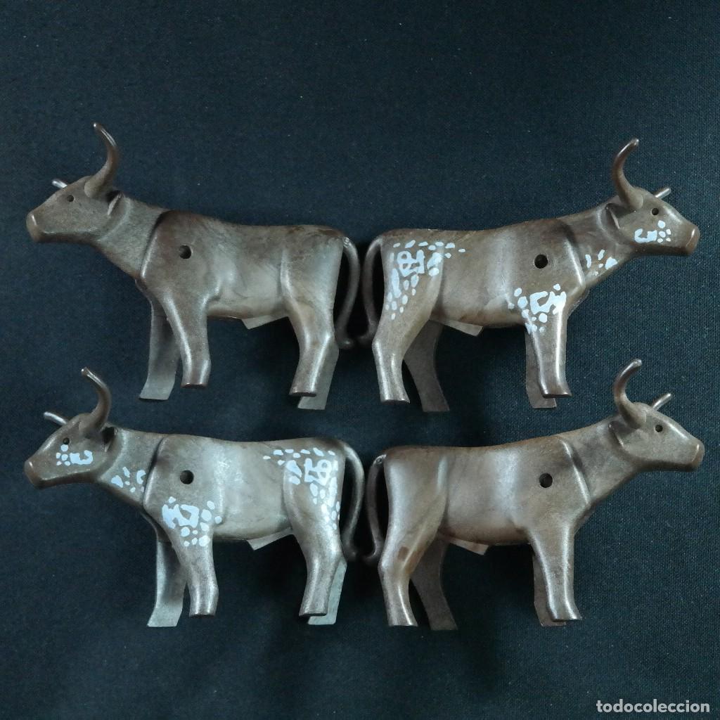 Playmobil: Playmobil 4 toros vacas con cuernos largos Longhorn ☼