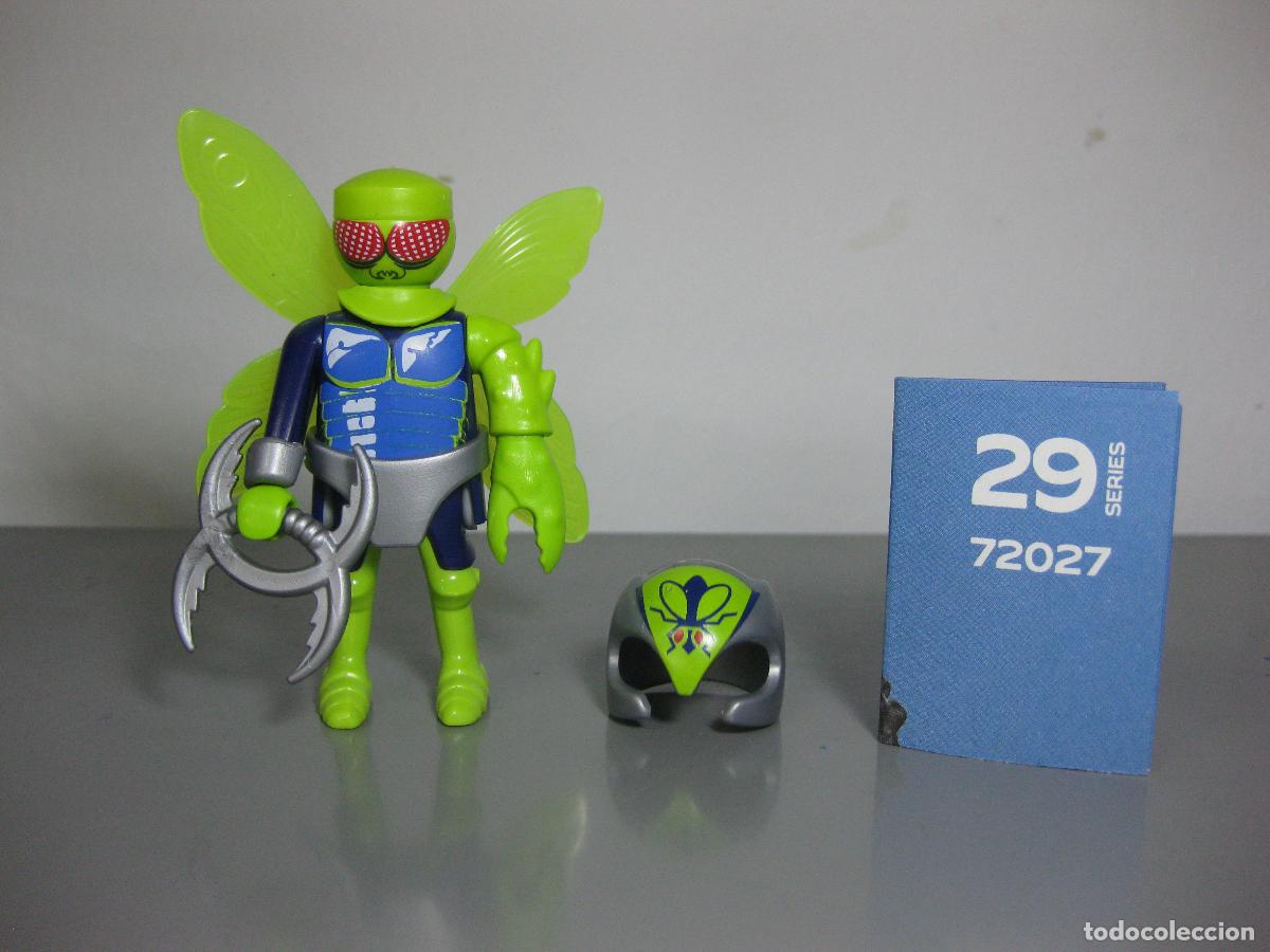 Playmobil: playmobil serie 29 AZUL sobre sorpresa - HOMBRE MOSCA ESPACIAL MALIGNO