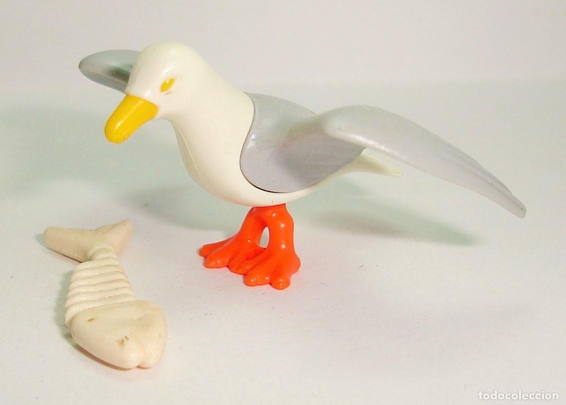Playmobil: ACCESORIO PLAYMOBIL GAVIOTA Y PESCADO LOTE 259