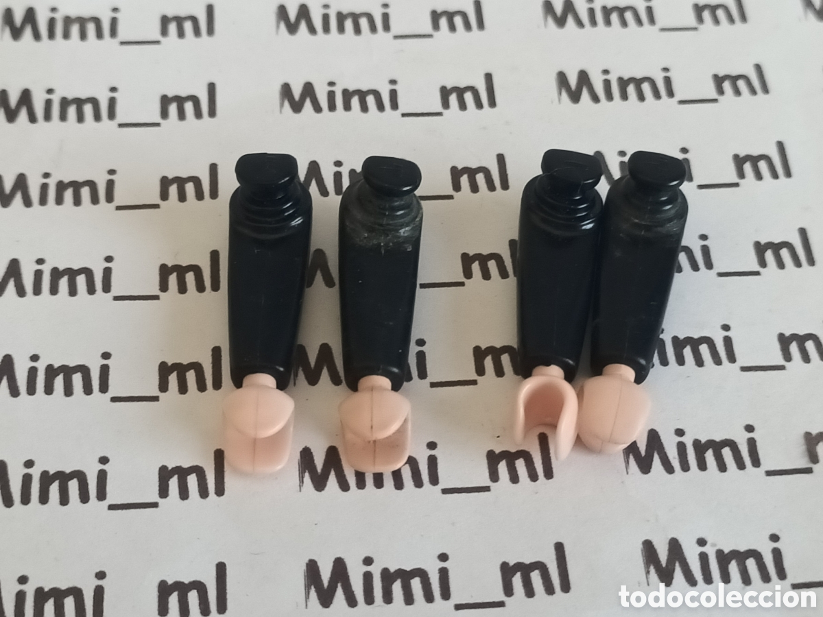 Playmobil: Playmobil 2 pares brazos hombre mujer color negro recambios figuras