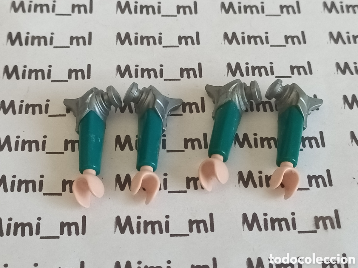 Playmobil: Playmobil 2 pares brazos hombre medieval hombreras recambios figuras