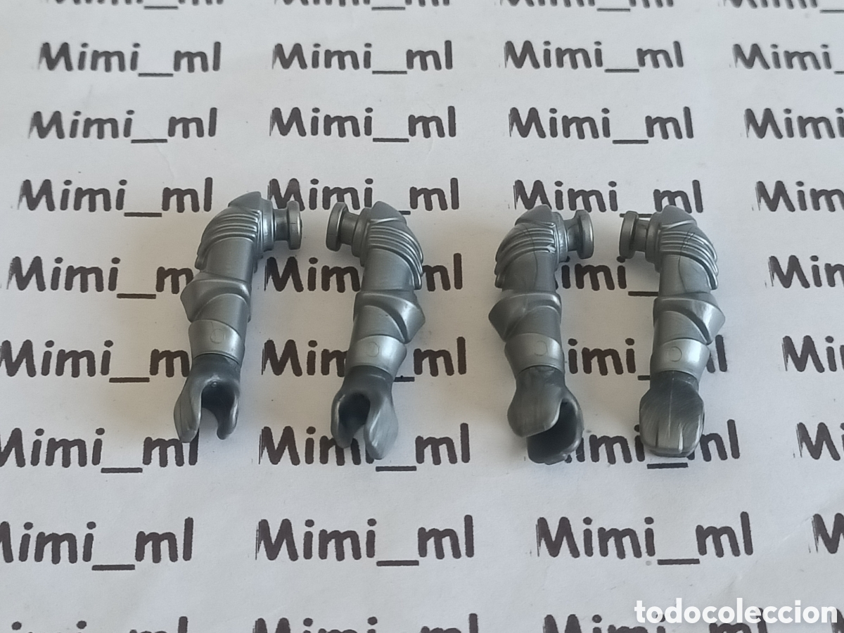 Playmobil: Playmobil 2 pares brazos grises armadura medieval recambios figuras