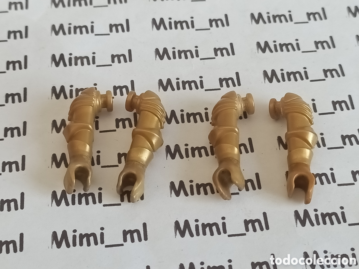 Playmobil: Playmobil 2 pares brazos dorados caballero medieval recambios figuras armadura