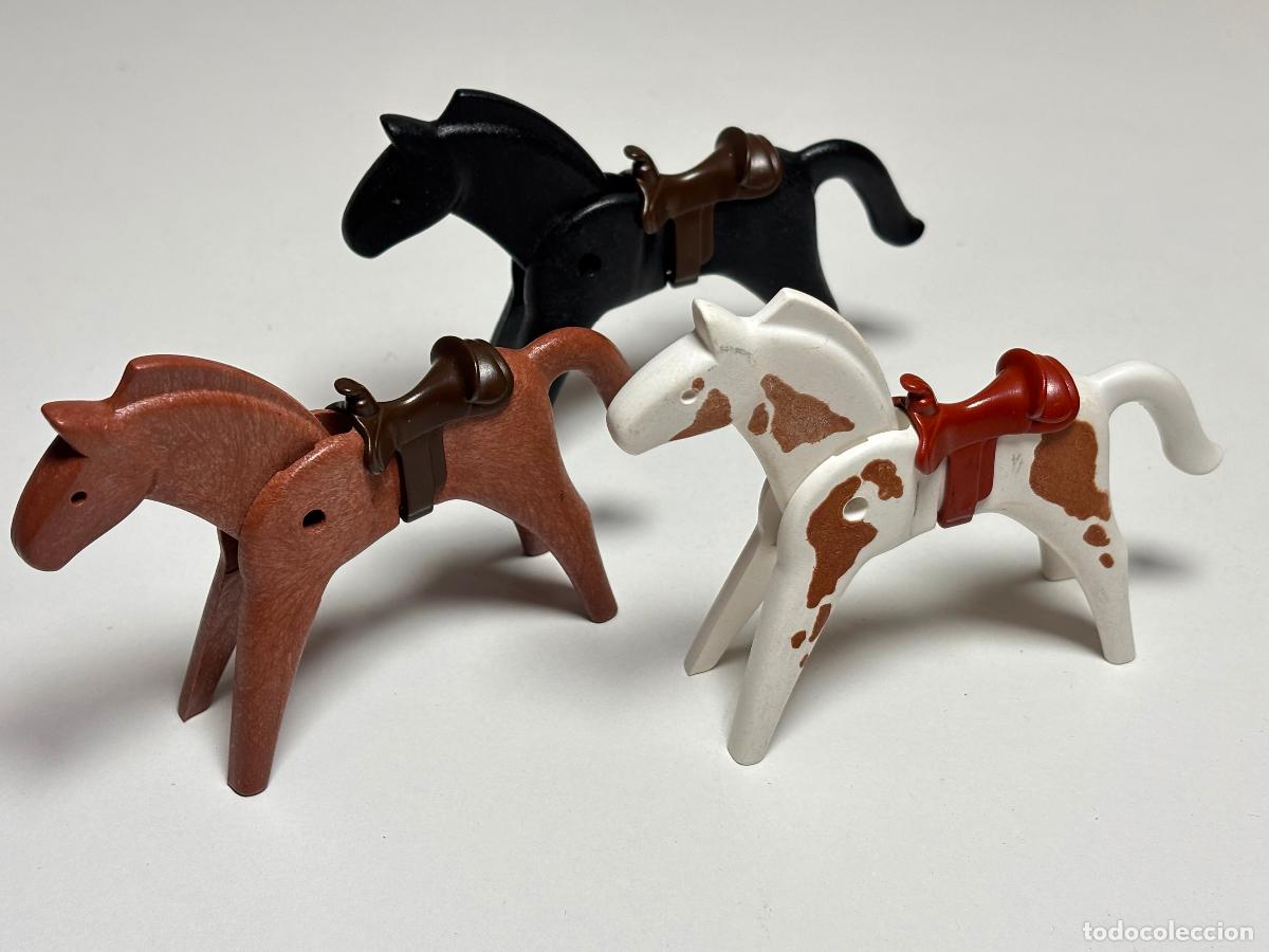 Playmobil: Playmobil lote caballo con silla oeste marca uso