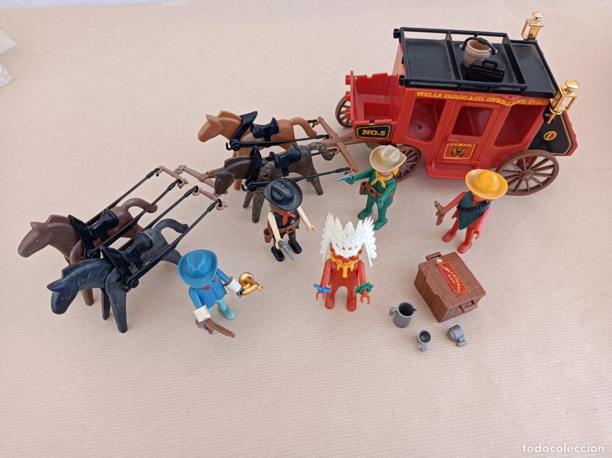 Playmobil: DILIGENCIA PLAYMOBIL CON INDIO, VAQUERO, SHERIFF Y MEJICANO