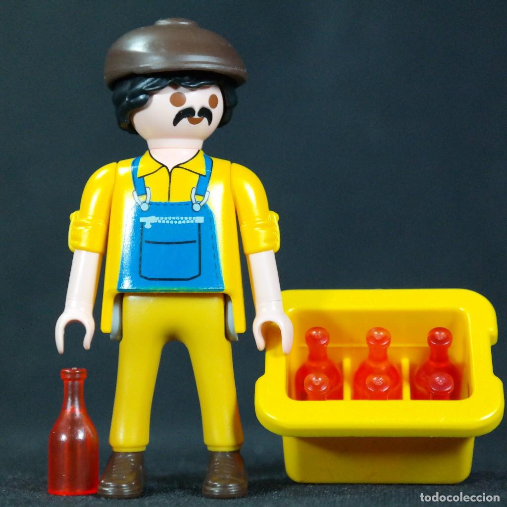 Playmobil: Playmobil hombre con botellas ☼