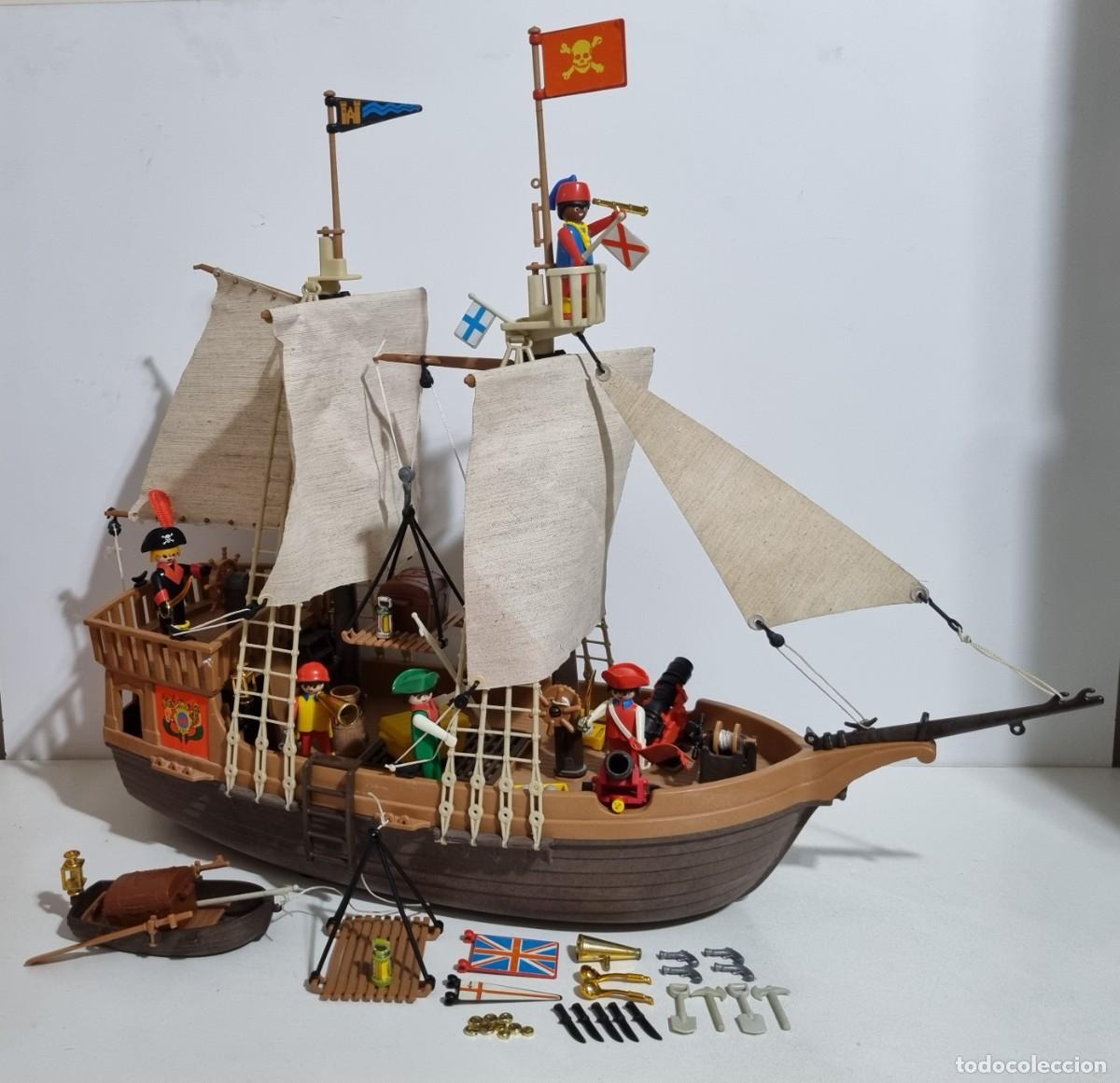 Playmobil: Playmobil 3550 Antiguo Barco Pirata Ingles Galeon Corsario Buque Navio Marinero